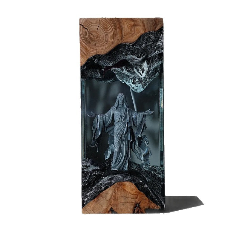 Saint Resin Lamp
