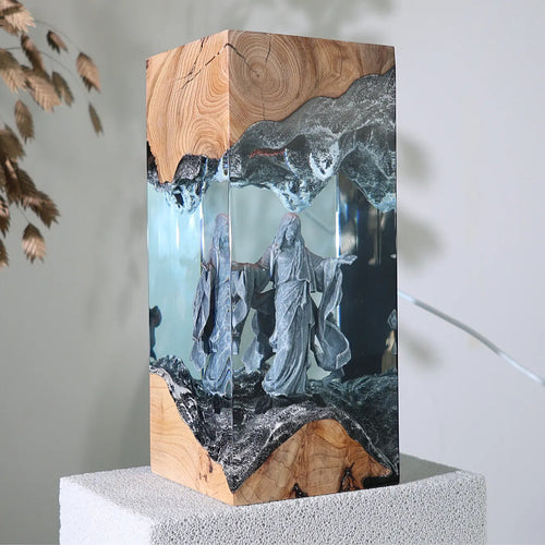 Saint Resin Lamp