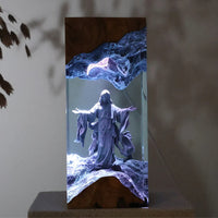 Saint Resin Lamp